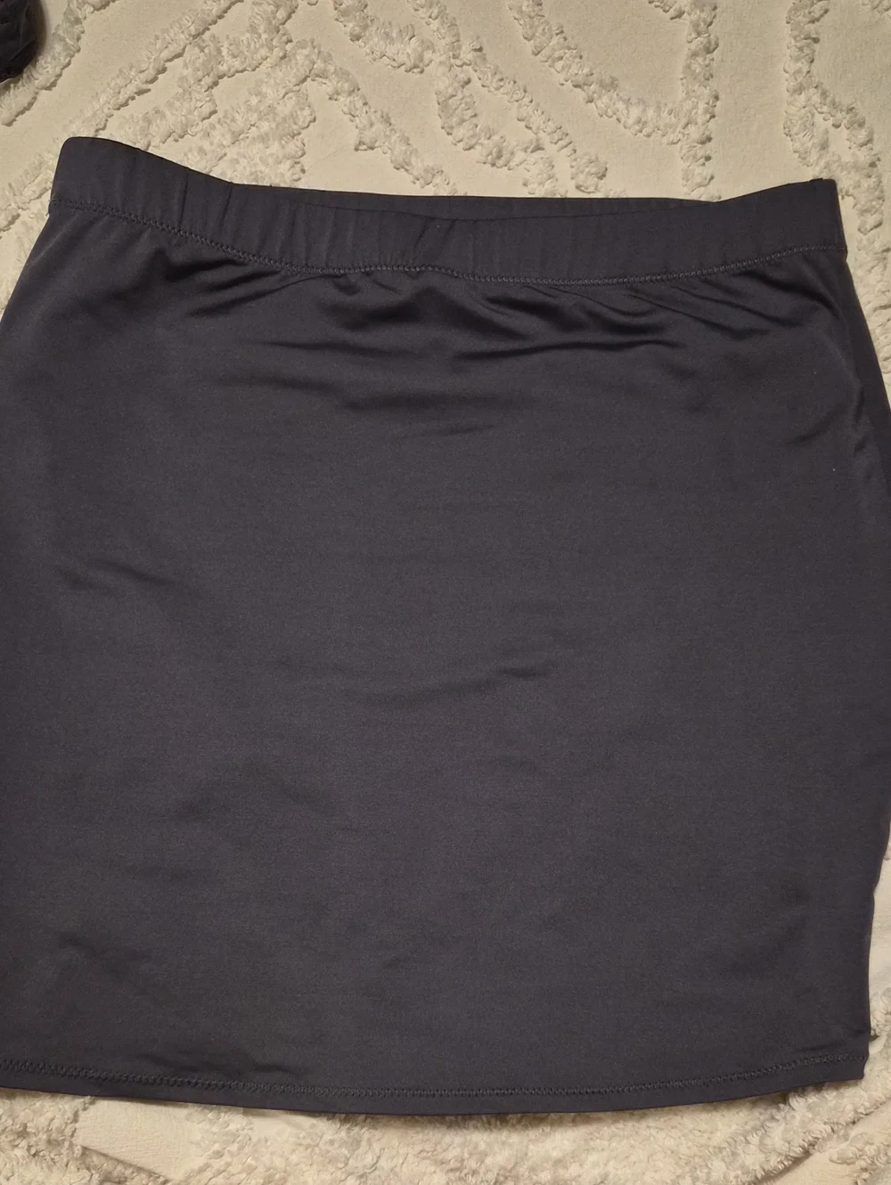 SKIMS Two-Piece Swim Set with Matching Skirt | Gray | Size Medium | NWOT